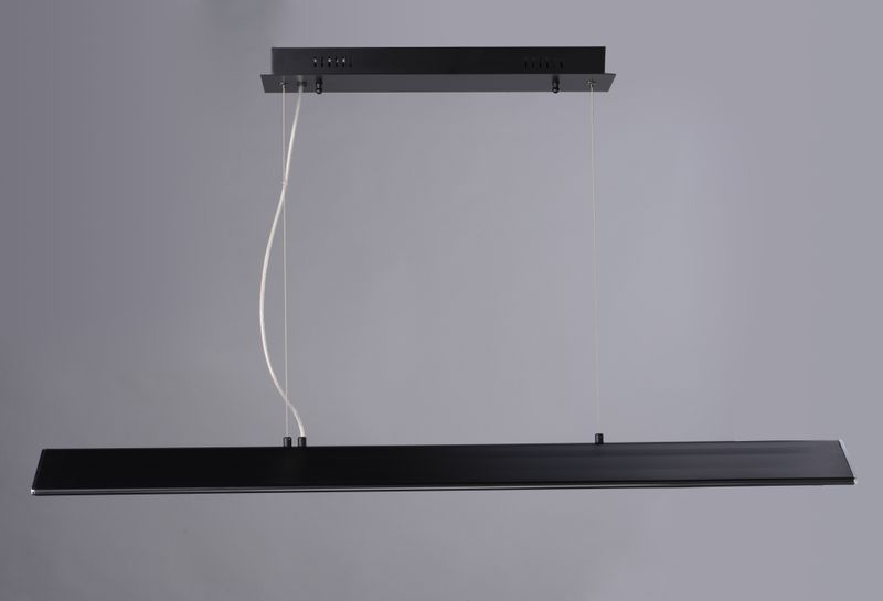 Glider 44.5' Single Light Multi-Light Pendant in Black and Polished Chrome
