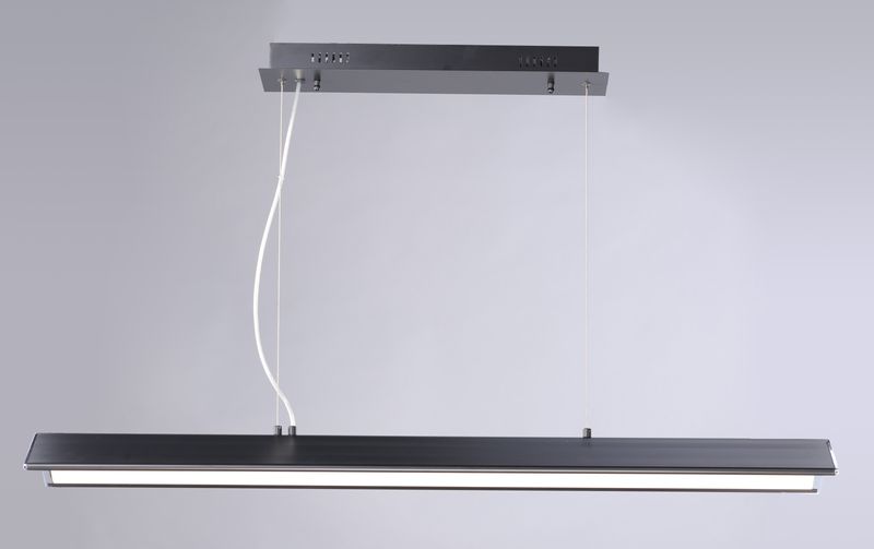 Glider 44.5' Single Light Multi-Light Pendant in Black and Polished Chrome