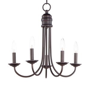 Logan 21' 5 Light Chandelier in Oil Rubbed Bronze