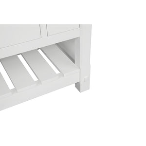 Park Mill White Freestanding Cabinet with Single Basin Integrated Sink and Countertop - One Drawers (31' x 35' x 22')