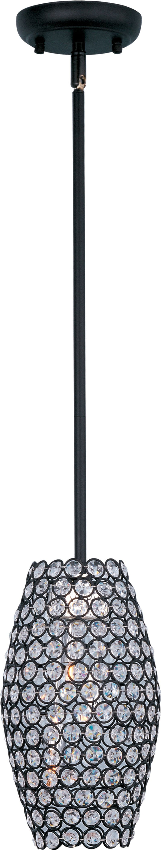 Glimmer 6" 3 Light Single Pendant in Bronze