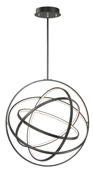 Gyro II 31.5' 5 Light Single Pendant in Black
