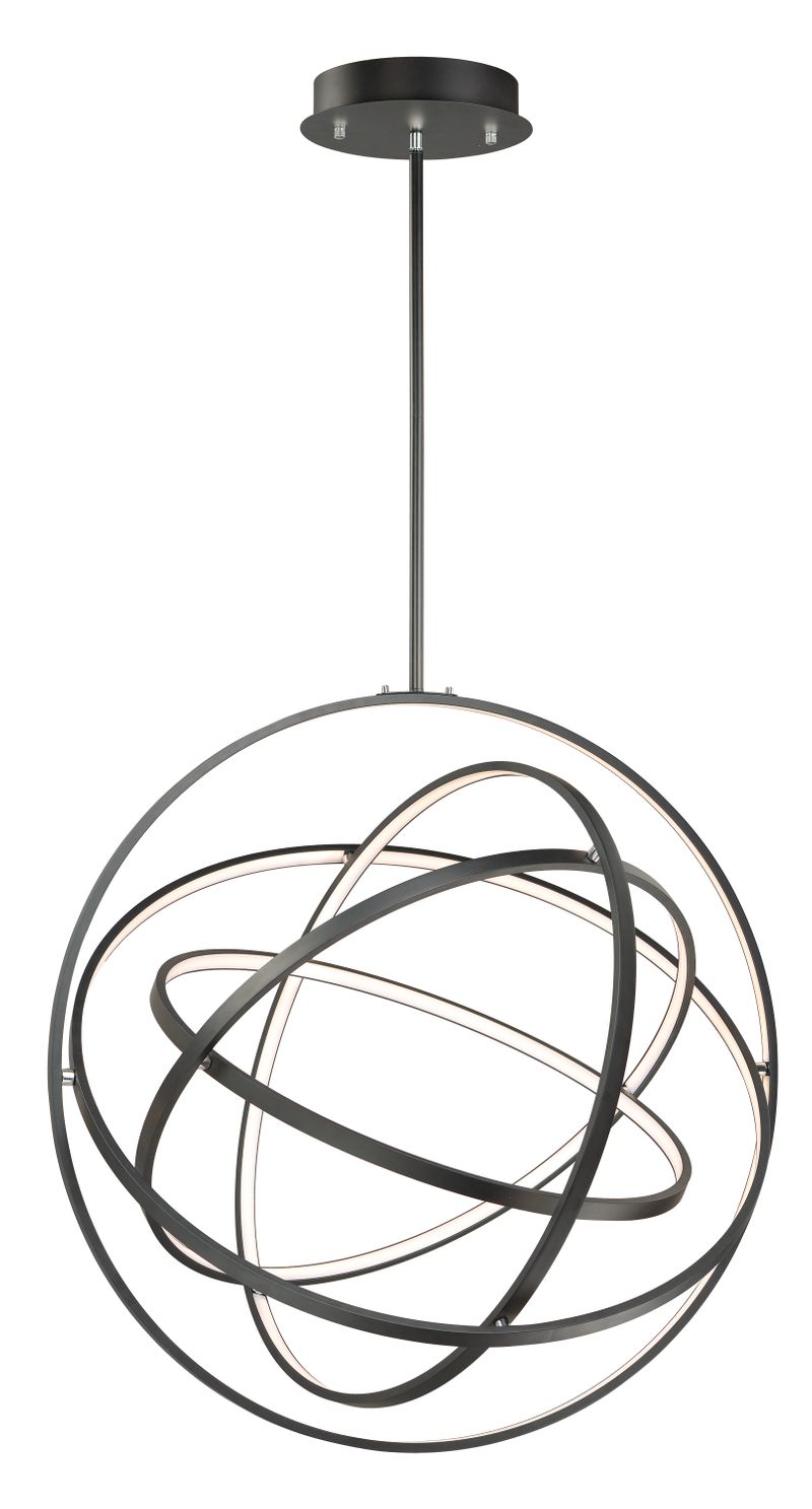 Gyro II 31.5' 5 Light Single Pendant in Black