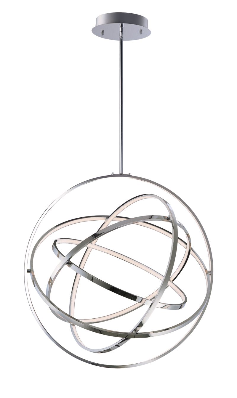 Gyro II 31.5' 5 Light Single Pendant in Polished Chrome