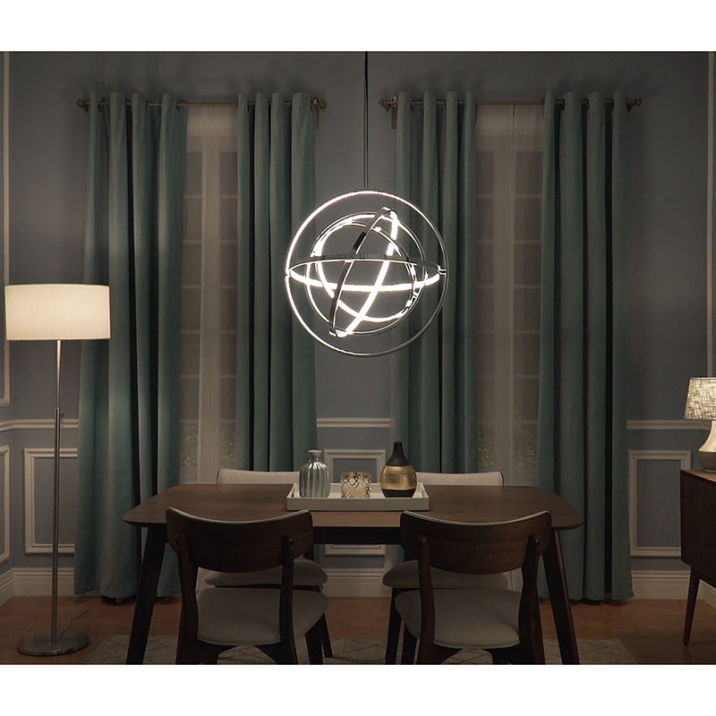 Gyro II 31.5' 5 Light Single Pendant in Polished Chrome