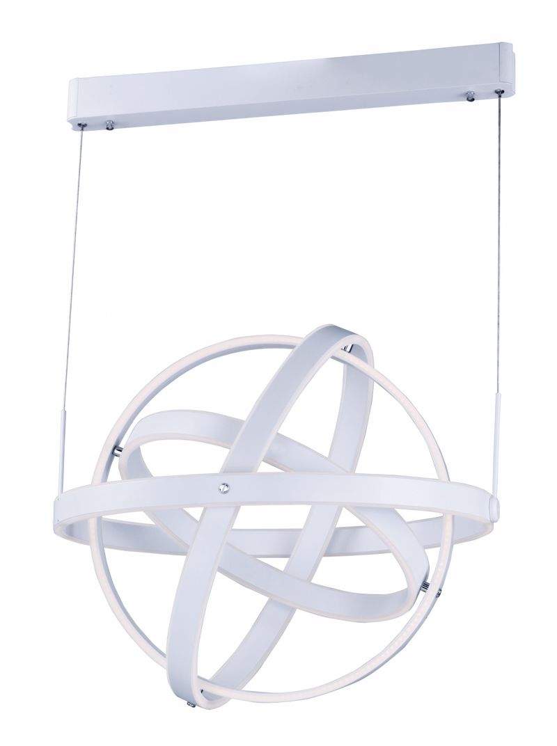 Gyro 25.75' 8 Light Single Pendant in Matte White