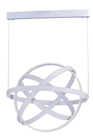 Gyro 31.5' 8 Light Single Pendant in Matte White
