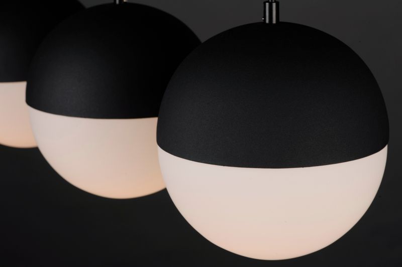 Half Moon 30.25' 3 Light Linear Pendant in Black
