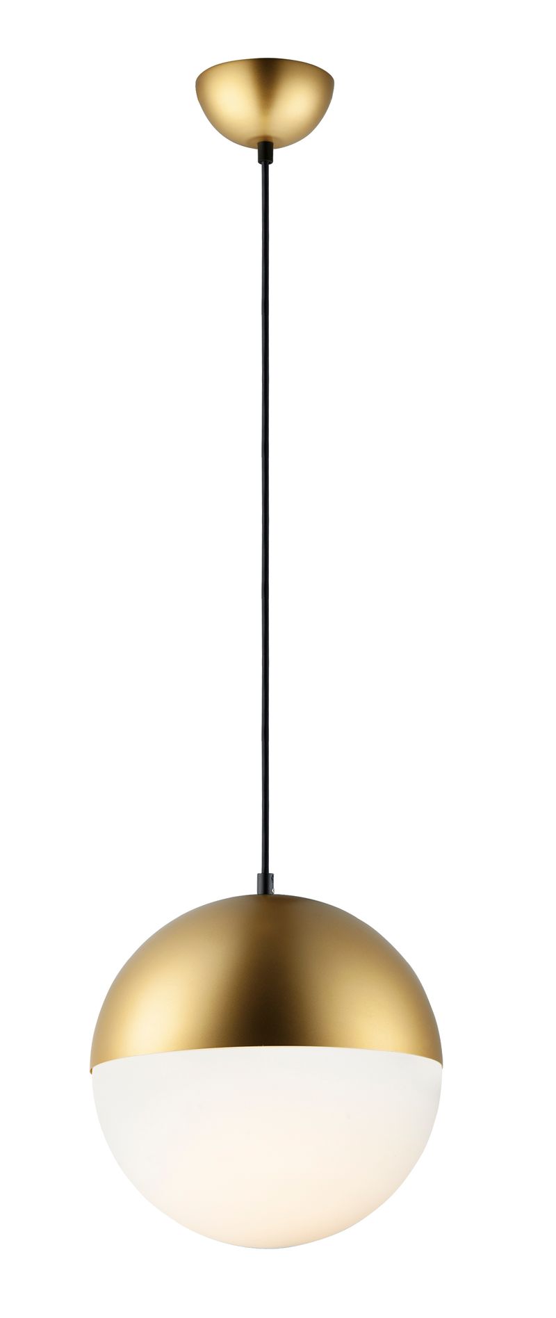 Half Moon 11.75' Single Light Pendant in Metallic Gold