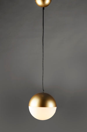 Half Moon 11.75' Single Light Pendant in Metallic Gold