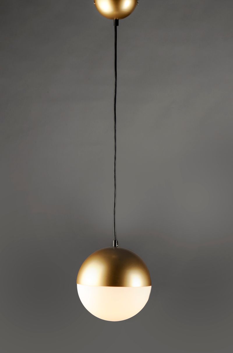 Half Moon 11.75' Single Light Pendant in Metallic Gold