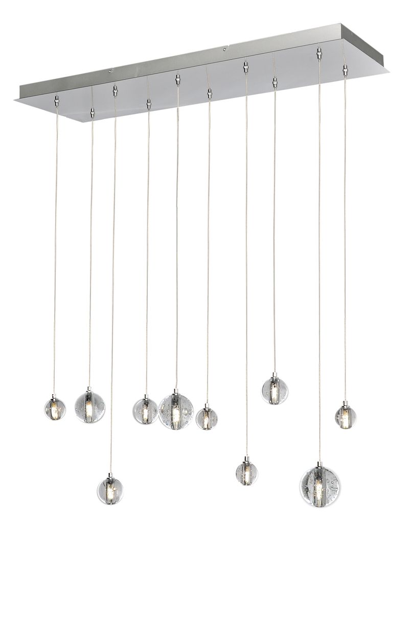 Harmony 11' 10 Light Linear Pendant in Polished Chrome
