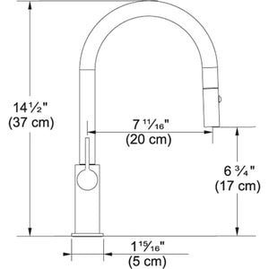 Ambient Pull-Down Kitchen Faucet in Chrome