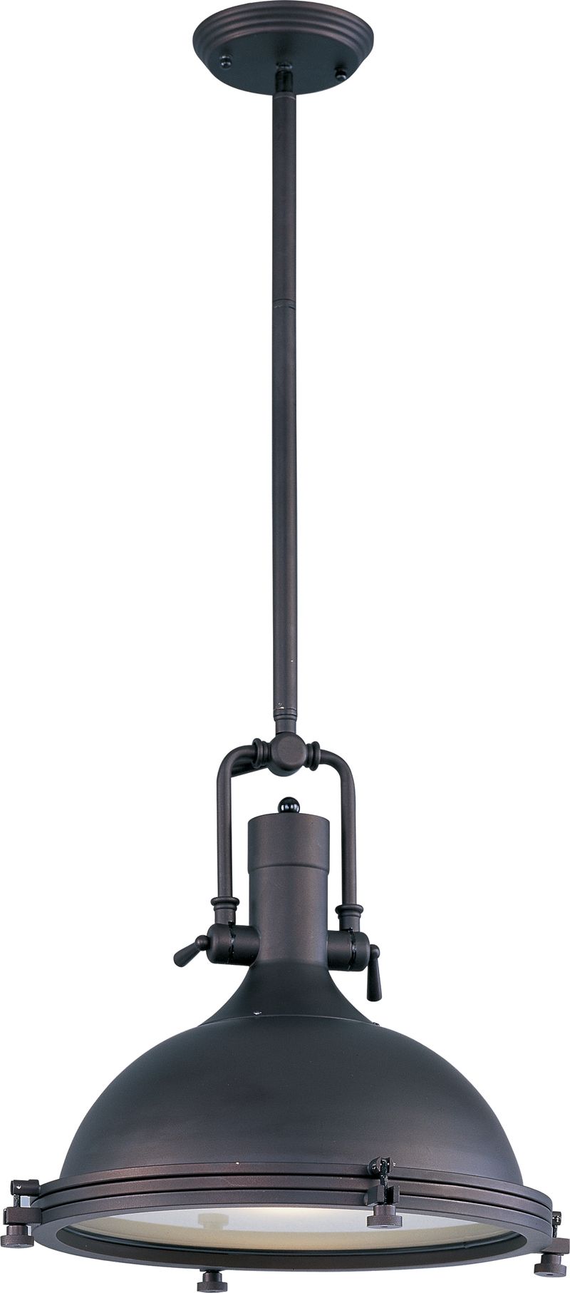 Hi-Bay 17.75' Single Light Pendant in Bronze