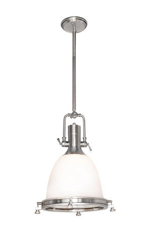 Hi-Bay 23.5' Single Light Pendant in Satin Nickel