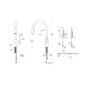 Stellen Touchless Pull-Down Kitchen Faucet in Polished Chrome