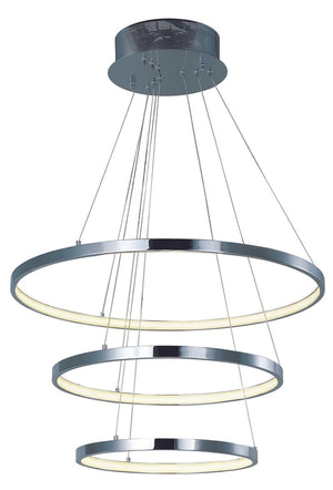 Hoops 23.5' Single 30.6 W Light Single Pendant in Polished Chrome