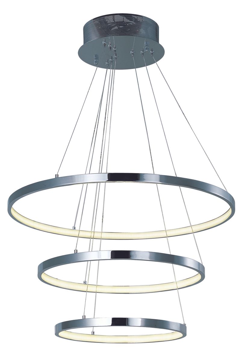 Hoops 23.5' Single 30.6 W Light Single Pendant in Polished Chrome