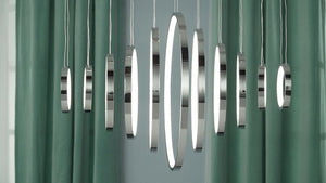 Hoops 20' 1 Single Light Linear Pendant in Polished Chrome