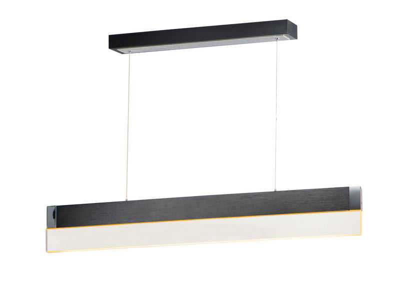 iBar 41.75' Single Light Friends of Hue Linear Pendant in Brushed Black