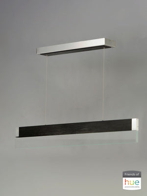 iBar 41.75' Single Light Friends of Hue Linear Pendant in Brushed Black