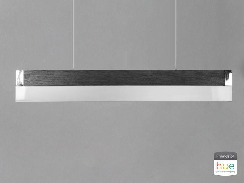iBar 41.75' Single Light Friends of Hue Linear Pendant in Brushed Black