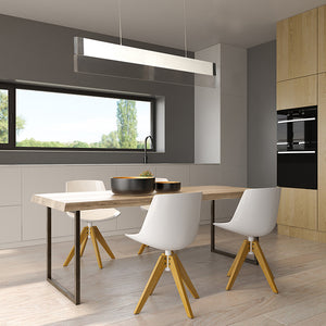 iBar 61.5' Single Light Friends of Hue Linear Pendant in Brushed Black