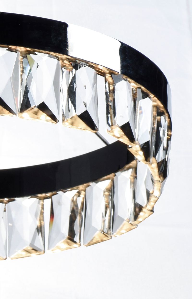 Icycle 12.5' Wide 1 Light Single Pendant using PCB Integrated LED Bulbs in Polished Chrome
