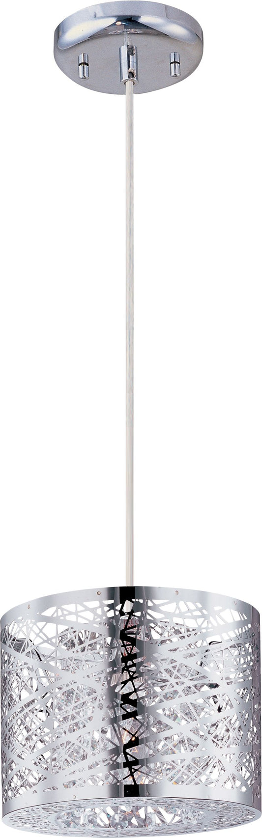 Inca 7.75" Single Light Mini-Pendant in Polished Chrome