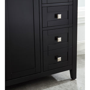 Beck Espresso Freestanding Vanity Cabinet with Single Basin Integrated Sink and Countertop - Two Doors Two Drawers (49' x 34.5' x 22')