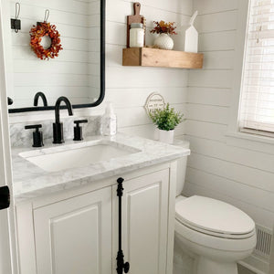 Hillsdale Dove White Freestanding Vanity Cabinet with Single Basin Integrated Sink and Countertop - Two Doors (31' x 34.5' x 22')
