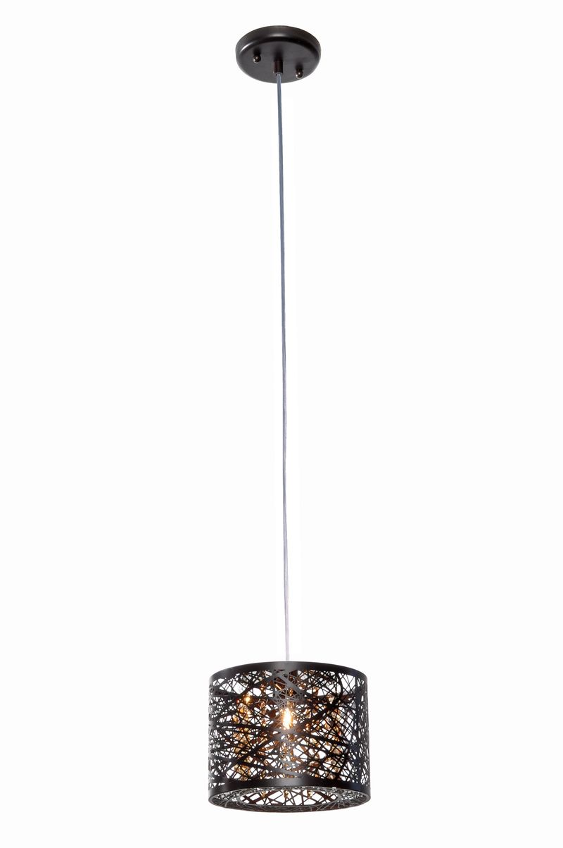Inca 7.75' Single Light Mini-Pendant in Bronze