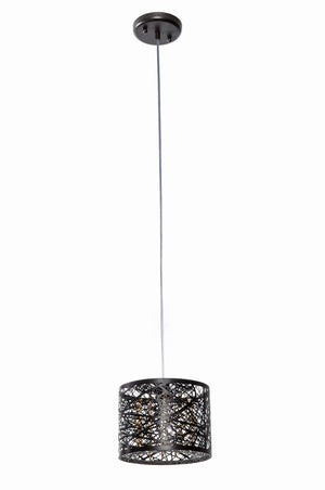 Inca 7.75' Single Light Mini-Pendant in Bronze