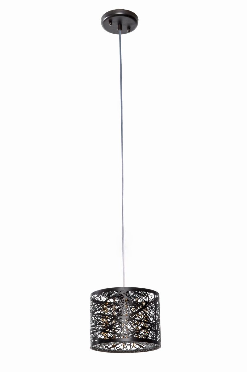 Inca 7.75' Single Light Mini-Pendant in Bronze