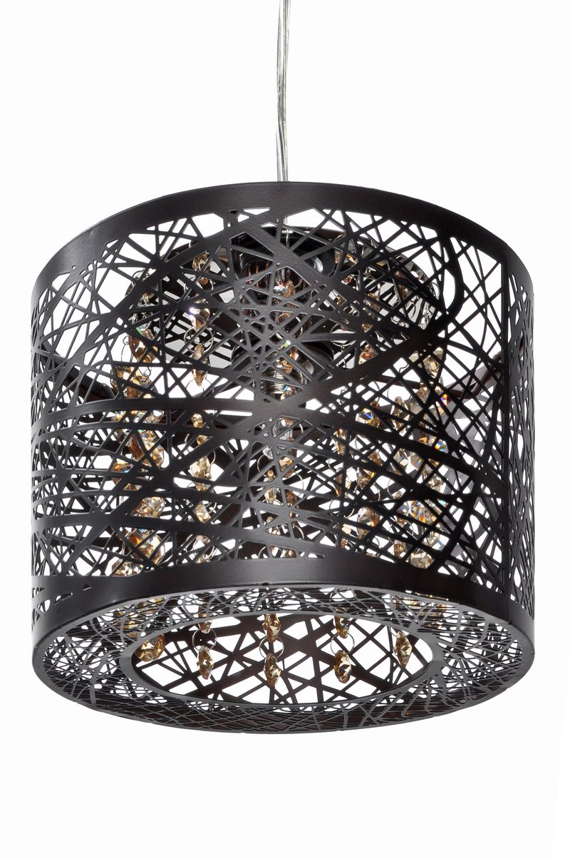 Inca 7.75' Single Light Mini-Pendant in Bronze