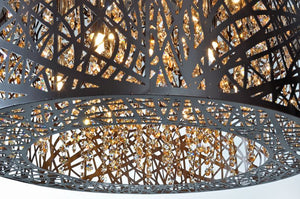 Inca 23.5' 9 Light Multi-Light Pendant in Bronze