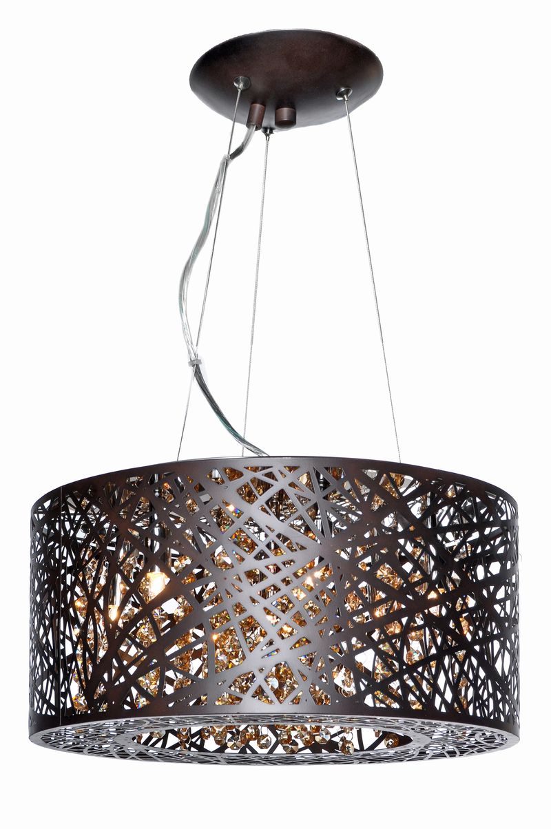 Inca 15.75' 7 Light Multi-Light Pendant in Bronze