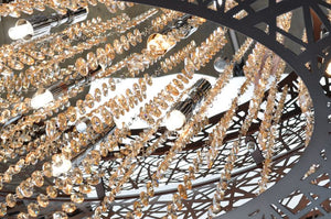 Inca 12' 9 Light Linear Pendant in Bronze