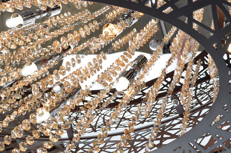 Inca 12' 9 Light Linear Pendant in Bronze