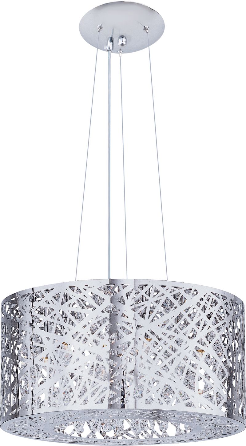 Inca 15.75' Wide 7 Light Multi-Light Pendant using G9 LED Bulbs in Polished Chrome