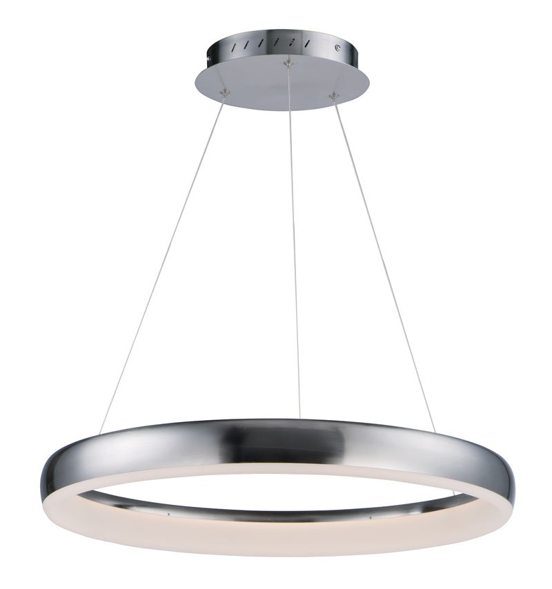 Innertube 23.5' Single Light Pendant in Satin Nickel