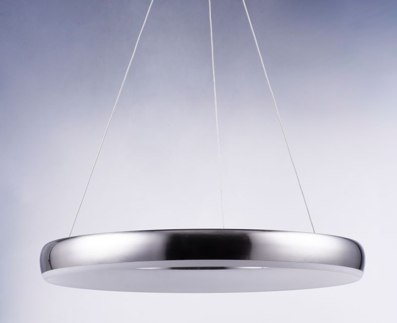 Innertube 23.5' Single Light Pendant in Satin Nickel