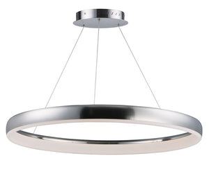 Innertube 31.5' Single Light Pendant in Satin Nickel