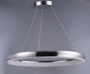 Innertube 31.5' Single Light Pendant in Satin Nickel