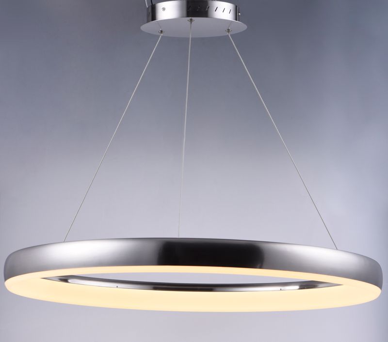 Innertube 31.5' Single Light Pendant in Satin Nickel