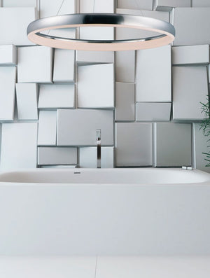 Innertube 31.5' Single Light Pendant in Satin Nickel