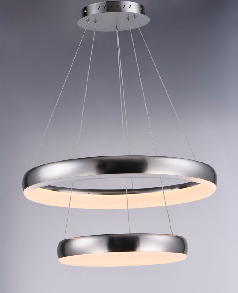 Innertube 23.5' 2 Light Multi-Light Pendant in Satin Nickel