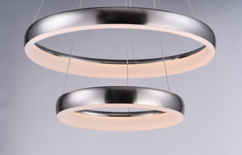Innertube 23.5' 2 Light Multi-Light Pendant in Satin Nickel