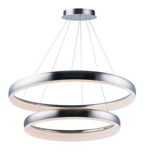 Innertube 31.5' 2 Light Multi-Light Pendant in Satin Nickel