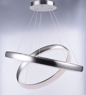 Innertube 31.5' 2 Light Multi-Light Pendant in Satin Nickel